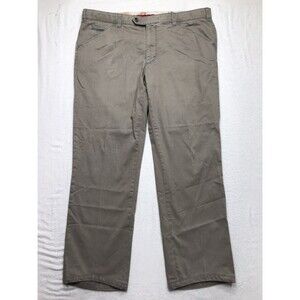 MEYER Chicago Pant Men 40x30 (40/34 tag) Beige Pattern Stretch Knit Mod Comfort